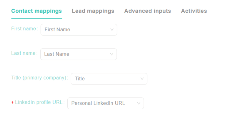 Contact Mappings for Aware