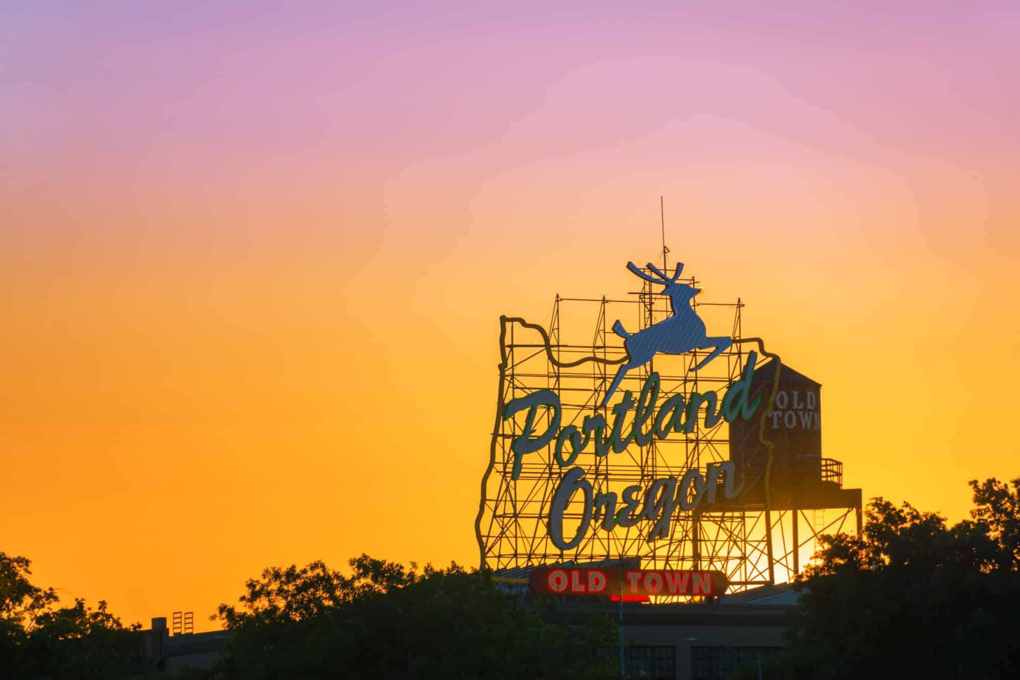 The Portland Stag billboard